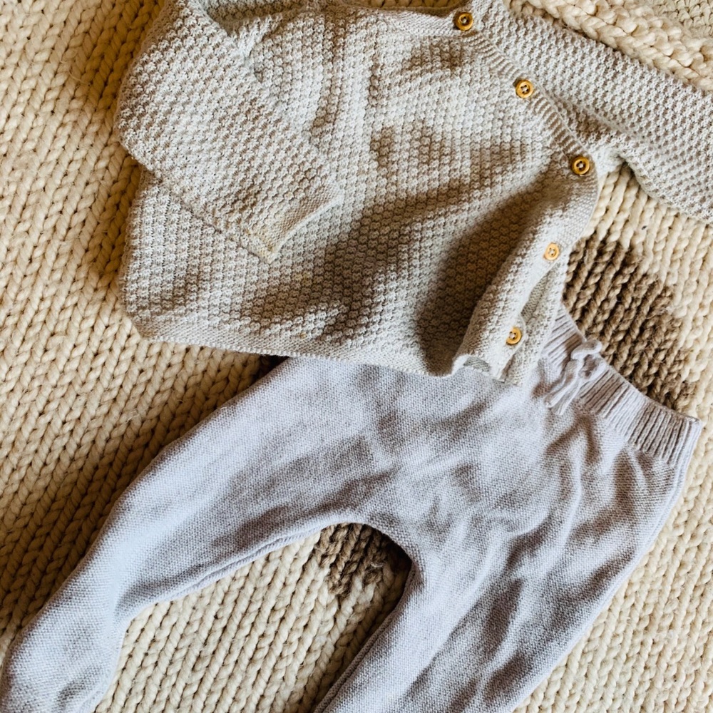 ZARA grey outfit 3-6m🤍